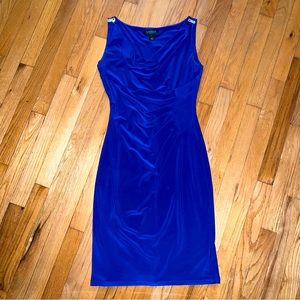 Lauren Ralph Lauren Royal blue stretch dress